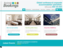 Tablet Screenshot of businessbookings.com